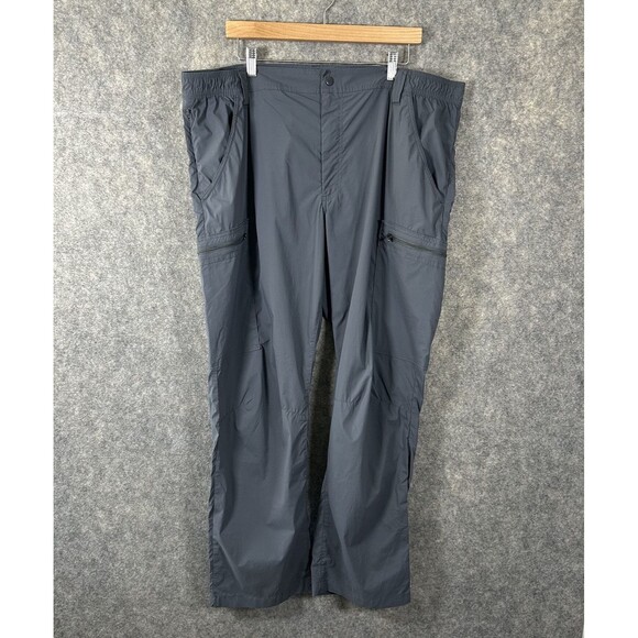 Lands End Men’s Tech Cargo Pant Charcoal Gray Size 42 Lightweight Stretch Waist - Picture 4 of 16